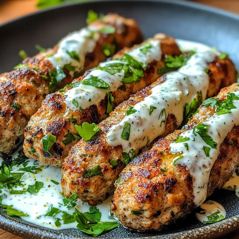 Chicken Kofta with Garlic Yogurt Sauce Recipe: A Must-Try!