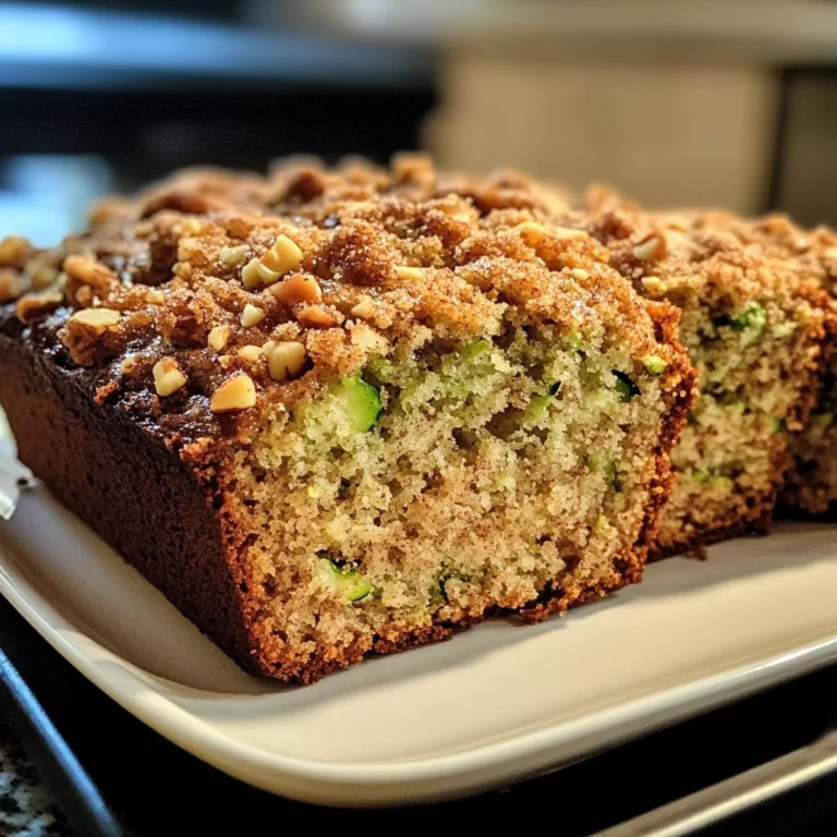 Cinnamon Streusel Topped Zucchini Bread Bakery Style: A Stunning Loaf