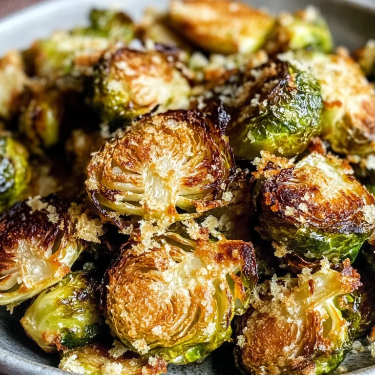 Crispy Parmesan-Crusted Roasted Brussels Sprouts