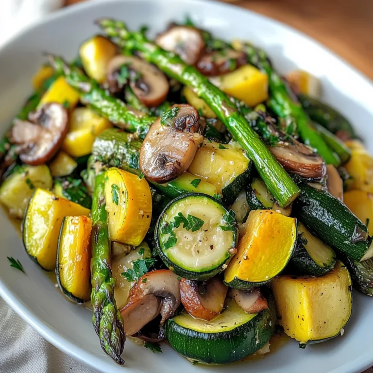 Flavorful Asparagus with Zucchini and Squash