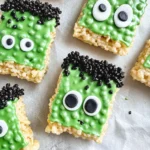 Frankenstein Halloween Rice Krispie Treats