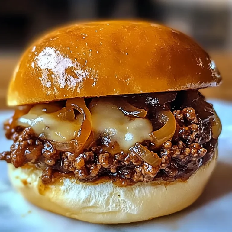 French Onion Beef Sloppy Joes