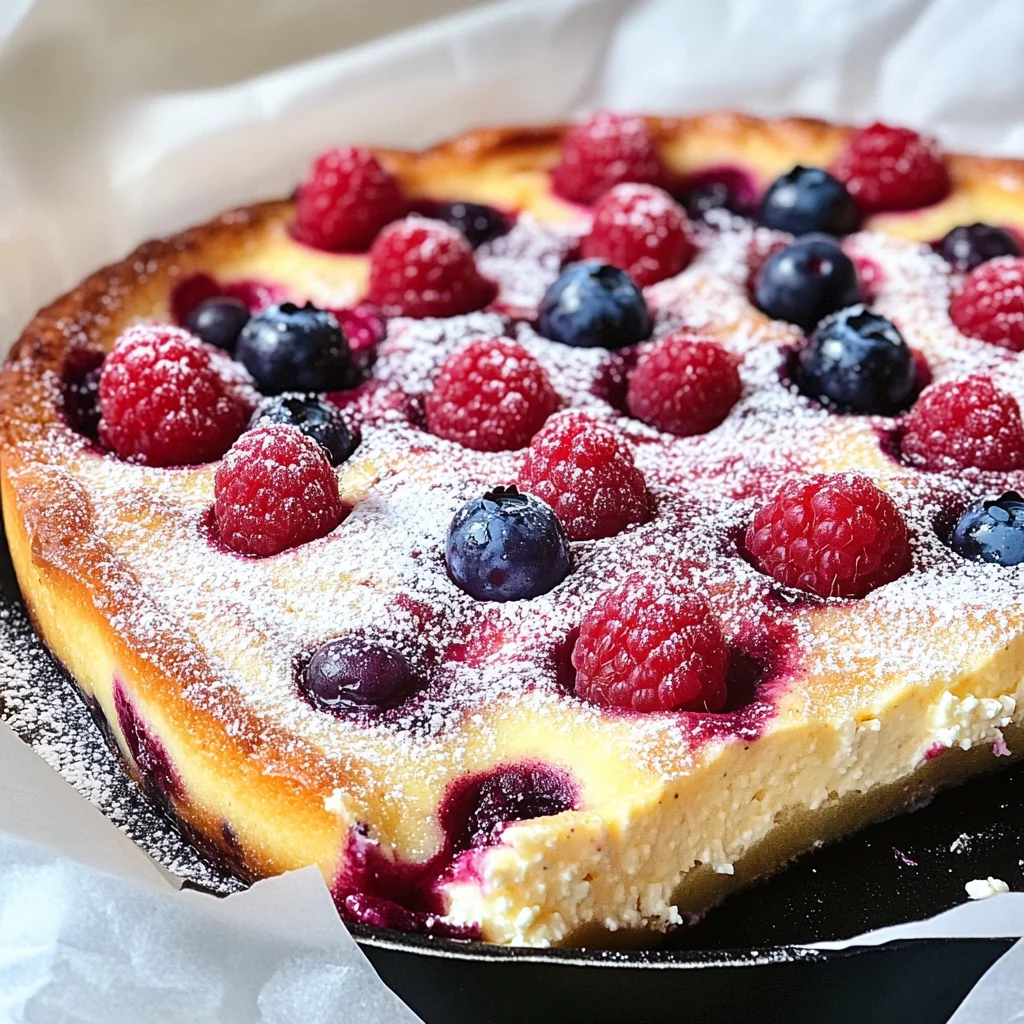 Healthy Berry Cottage Cheese Clafoutis