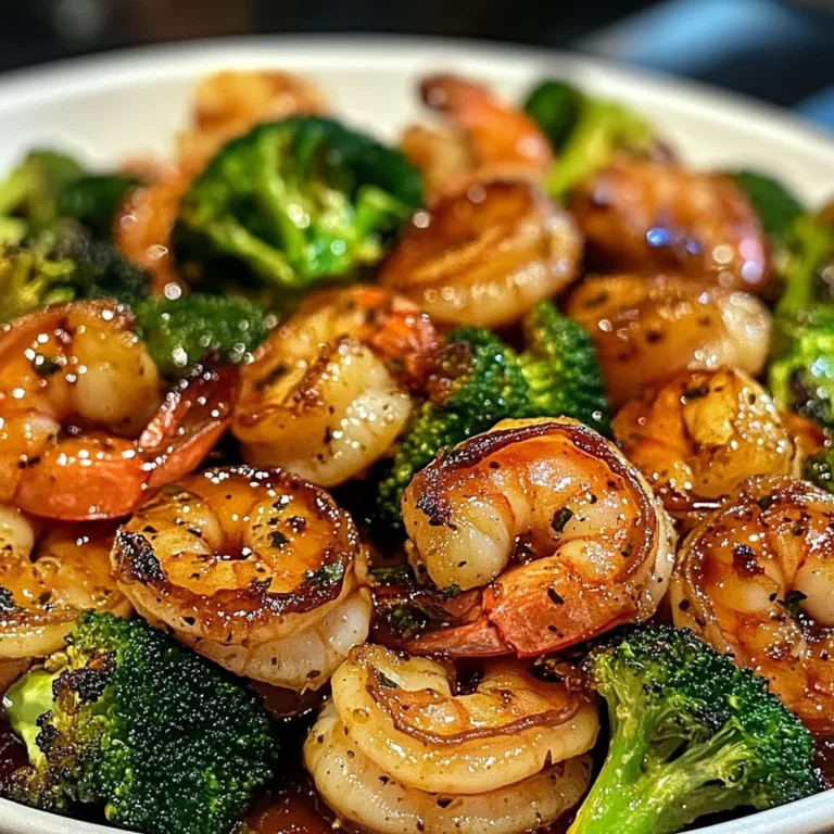 Honey Garlic Shrimp Roasted Broccoli