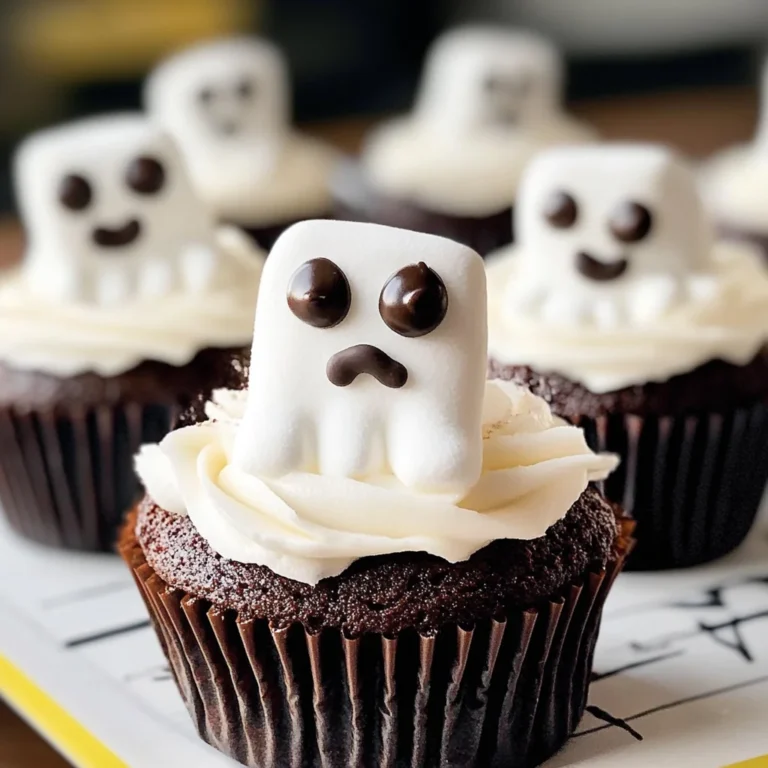 Marshmallow Ghost Cupcakes