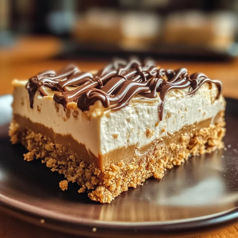 No Bake Peanut Butter Cheesecake Bars