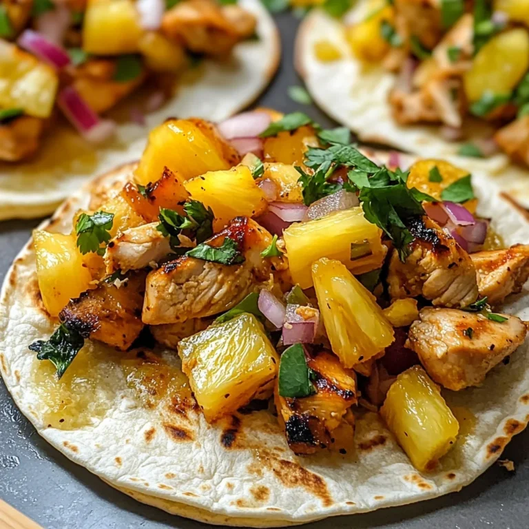 Pineapple Chicken Tacos