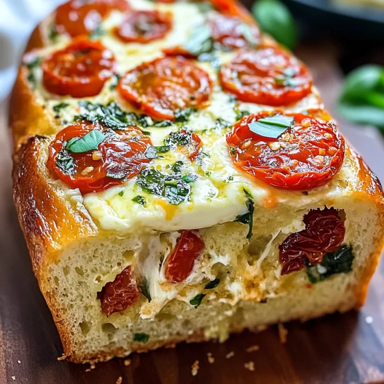Savory Caprese Bread : A Fresh Italian Bread