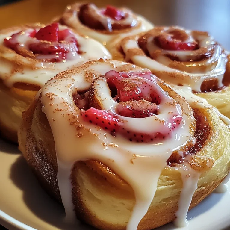 Strawberry Cheesecake Cinnabon Rolls