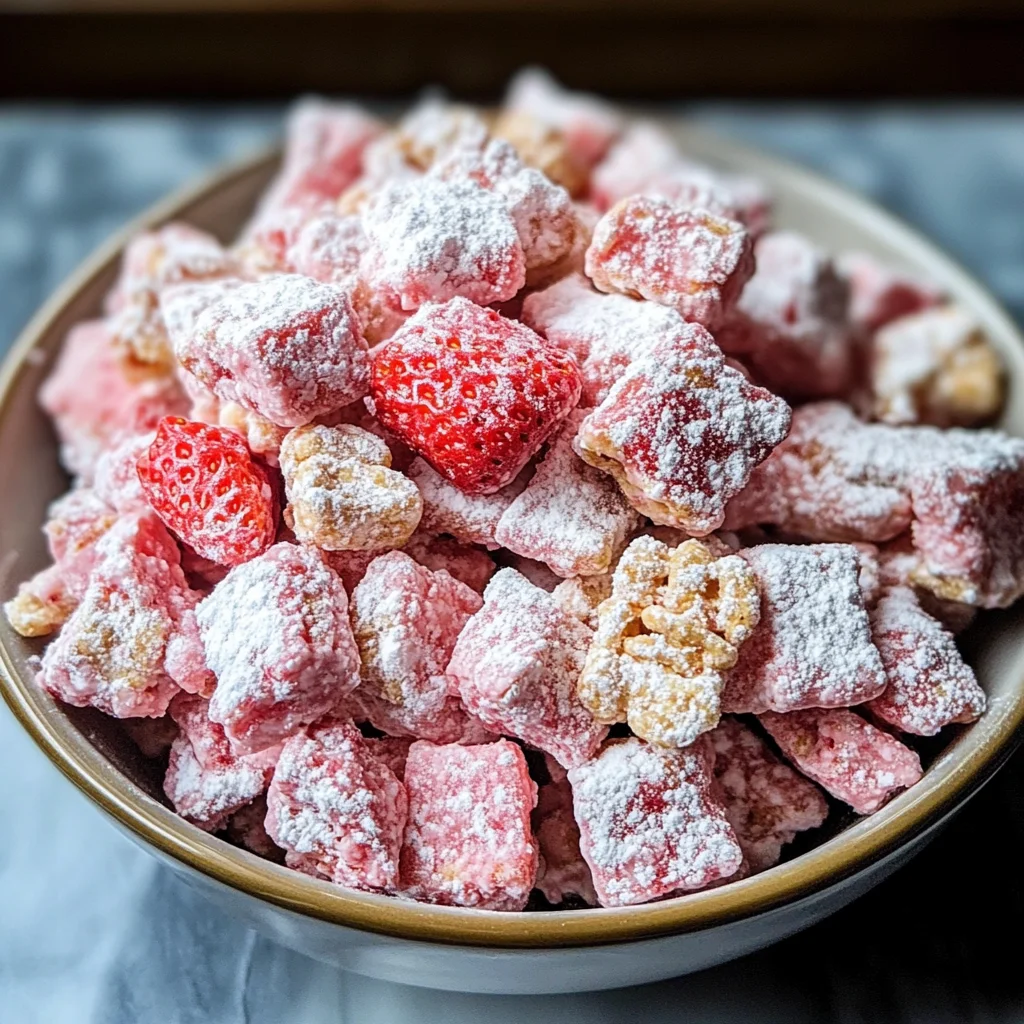 Strawberry Shortcake Puppy Chow