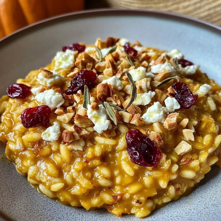 Baked Pumpkin Goat Cheese Risotto