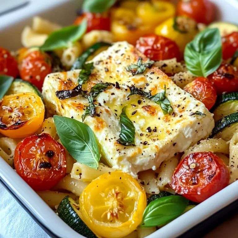 Best Baked Feta Pasta with Vegetables