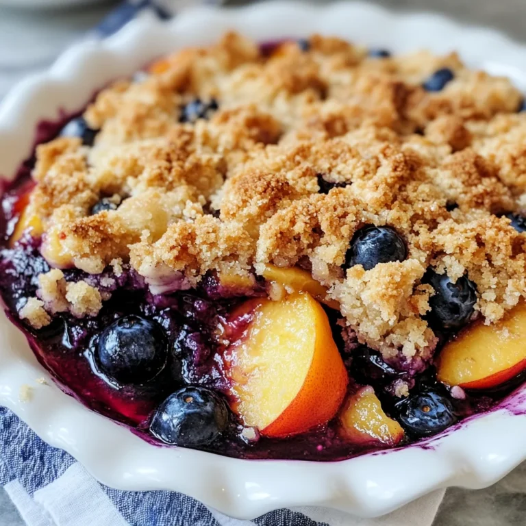 Blueberry Peach Crumble