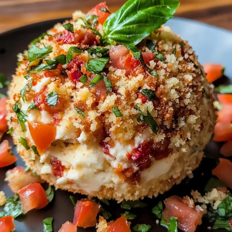 Bruschetta Cheese Ball Recipe - Ultimate Party Appetizer