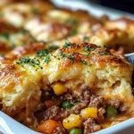 Cheddar Bay Ground Beef Cobbler