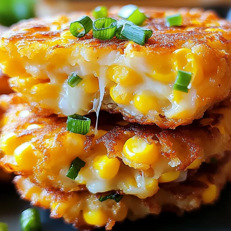 Cheesy Corn Fritters