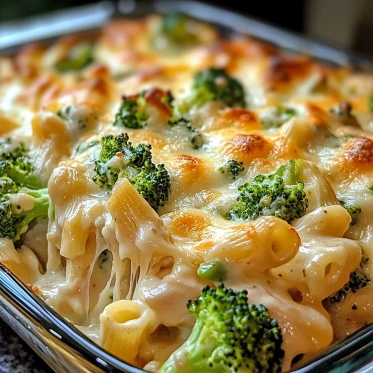Chicken and Broccoli Alfredo Bake