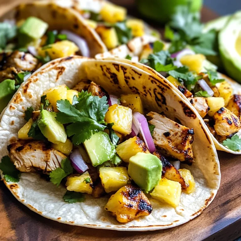 Chipotle Pineapple Chicken Tacos Recipe