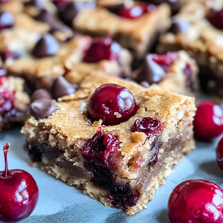 Chocolate Chip Cherry Bars