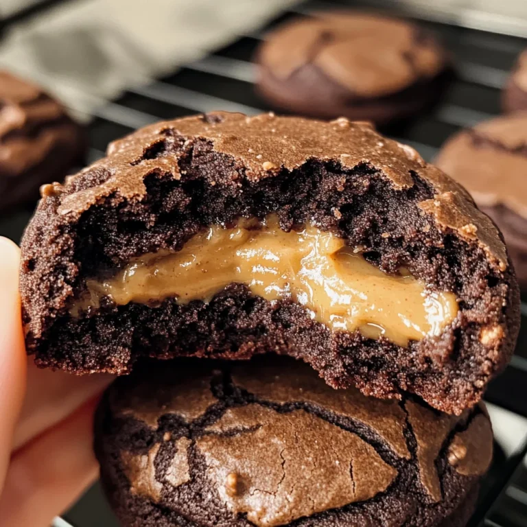 Chocolate Peanut Butter Filled Cookies