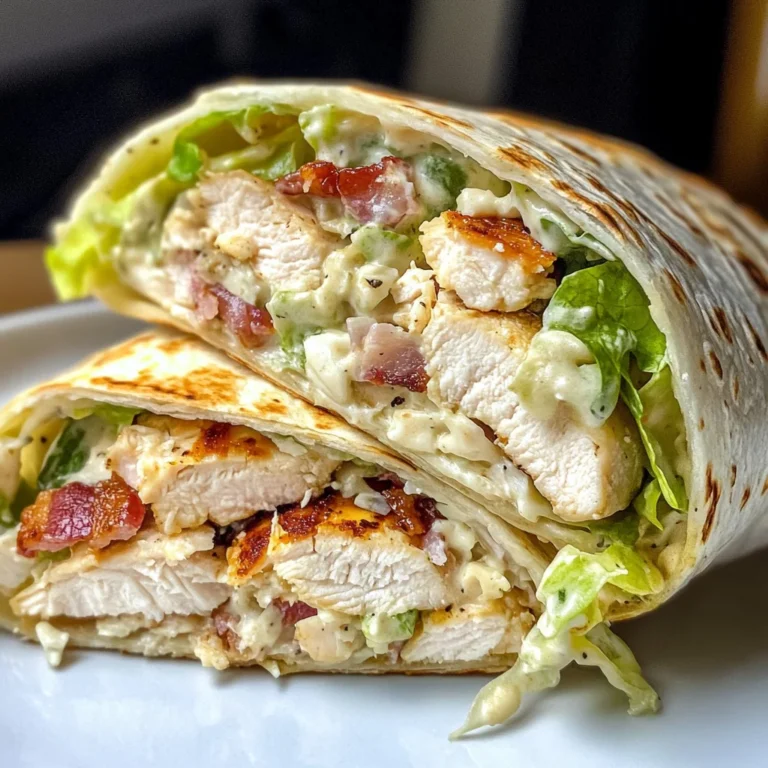 Chopped Chicken Caesar Salad Wrap Recipe