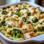 Creamy Pesto Chicken and Broccoli Pasta Bake