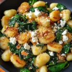Crispy Gnocchi With Spinach And Feta