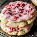 Double Strawberry Sugar Cookies