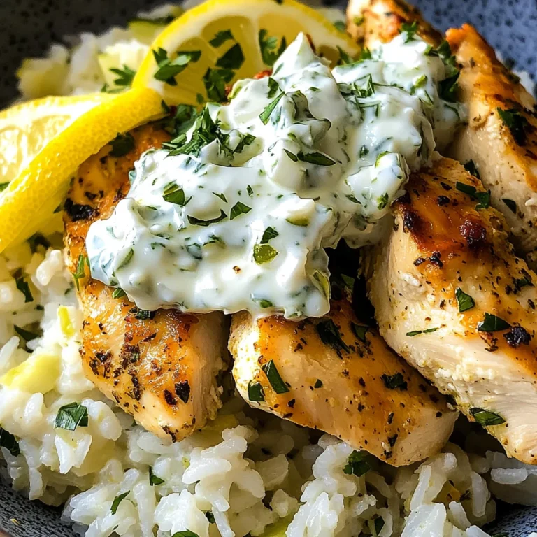 Easy Chicken Tzatziki Rice Bake