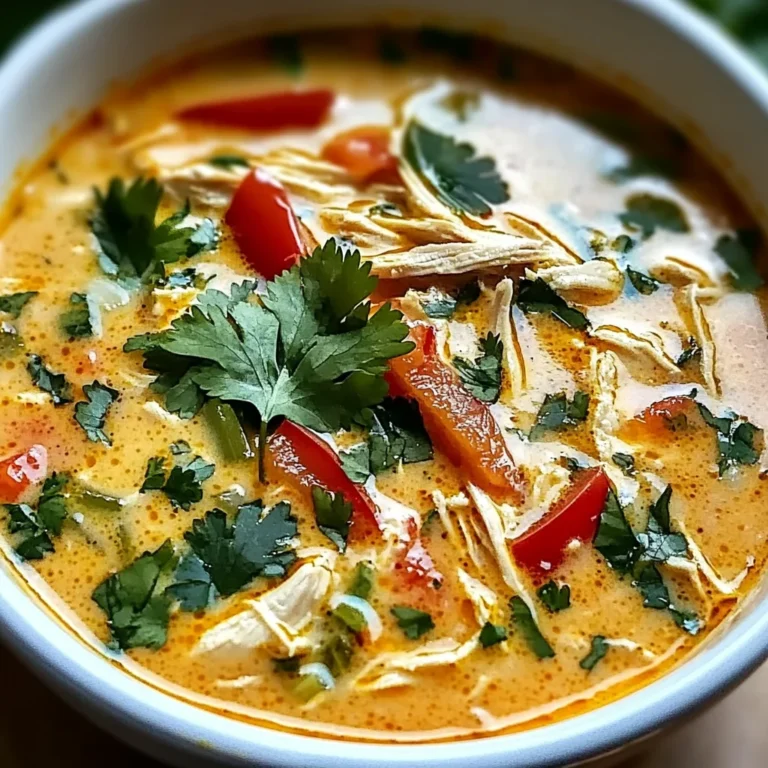 Easy Thai Coconut Chicken Soup