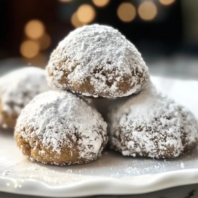 Gingerbread Snowball Cookies