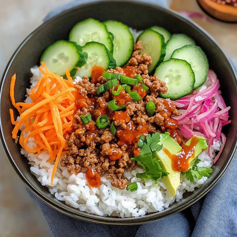 Ground Turkey Rice Bowls with Bang Bang Sauce