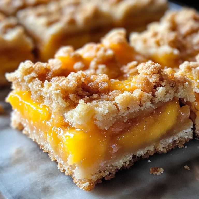 Heavenly Summer Peach Bars