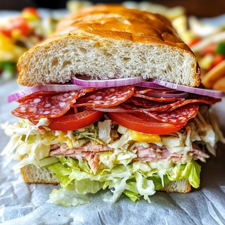 Italian Grinder Salad Sandwich