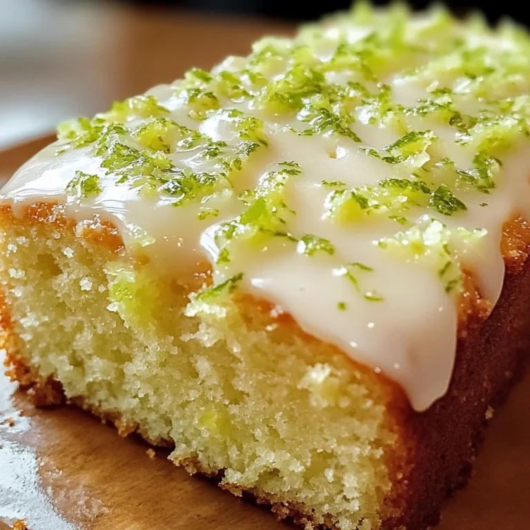 Key Lime Pound Cake Recipe