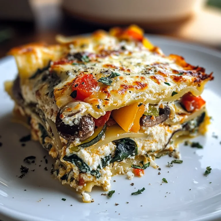 Loaded Veggie White Lasagna