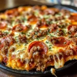 Meat Lovers Pizza Casserole
