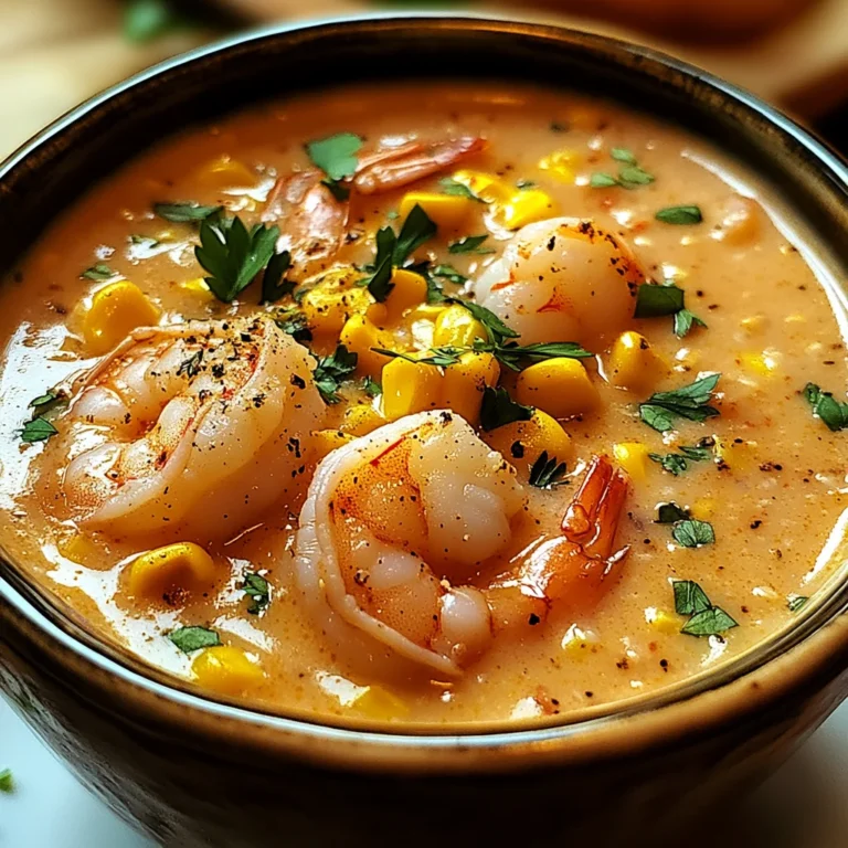 New Orleans Shrimp and Corn Bisque