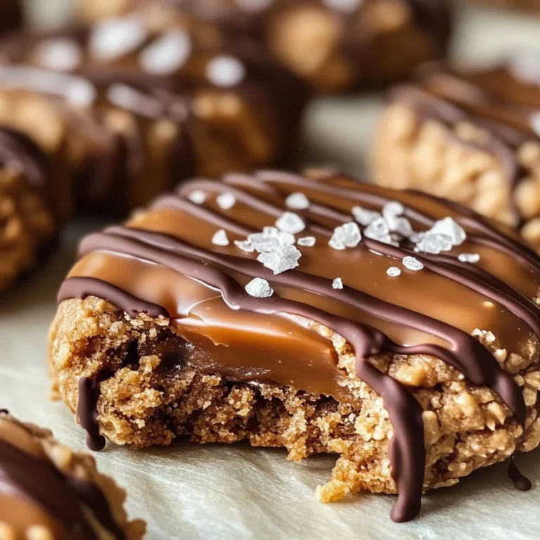 Peanut Butter Chocolate Caramel Cookies