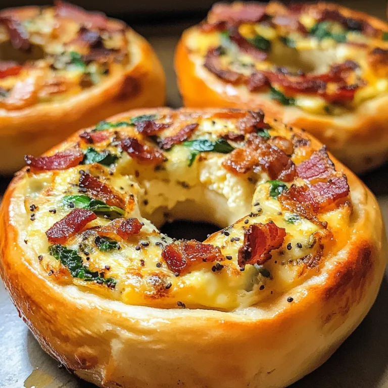 Quiche Stuffed Bagels
