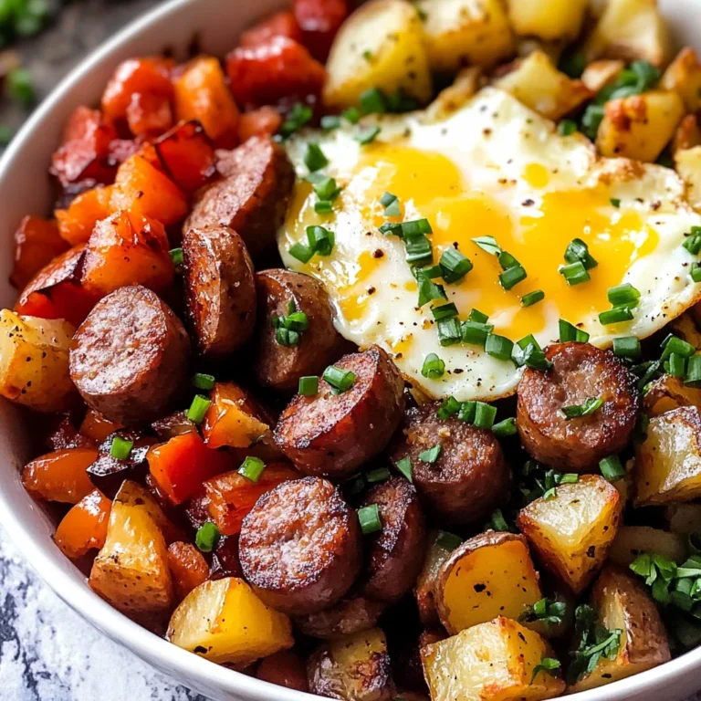 Sausage and Potato Meal Prep Breakfast Bowls