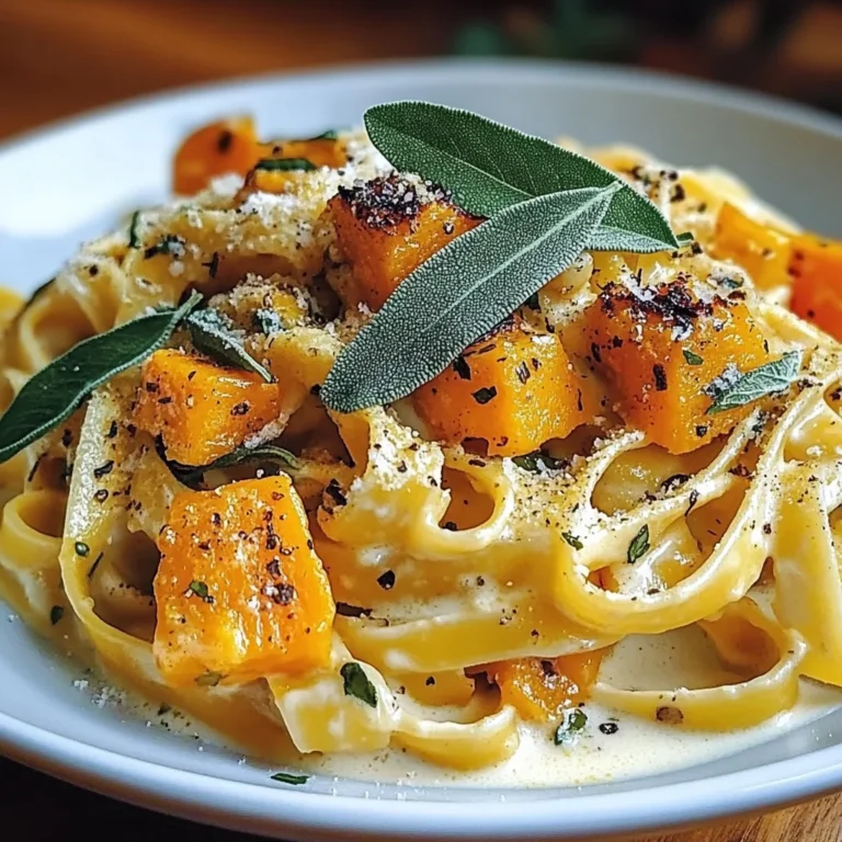 Savory Butternut Squash & Sage Pasta