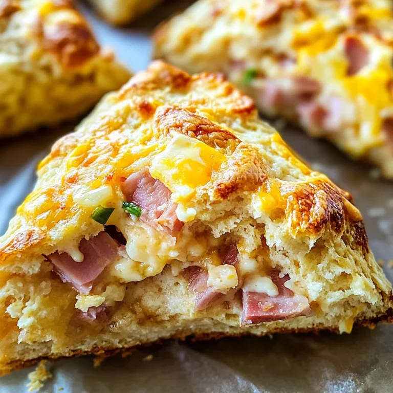 Savory Ham & Cheese Scones