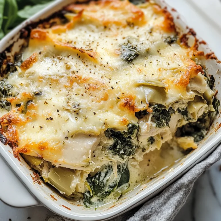 Spinach and Artichoke Chicken Casserole