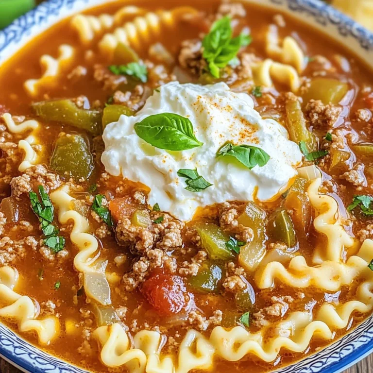 The Best Lasagna Soup