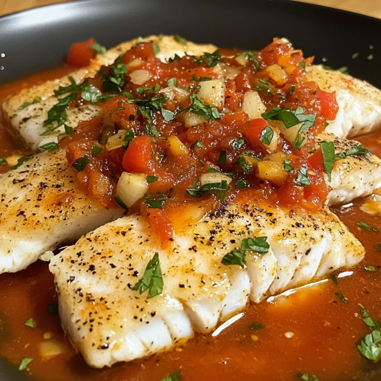 Tilapia in Roasted Pepper Sauce