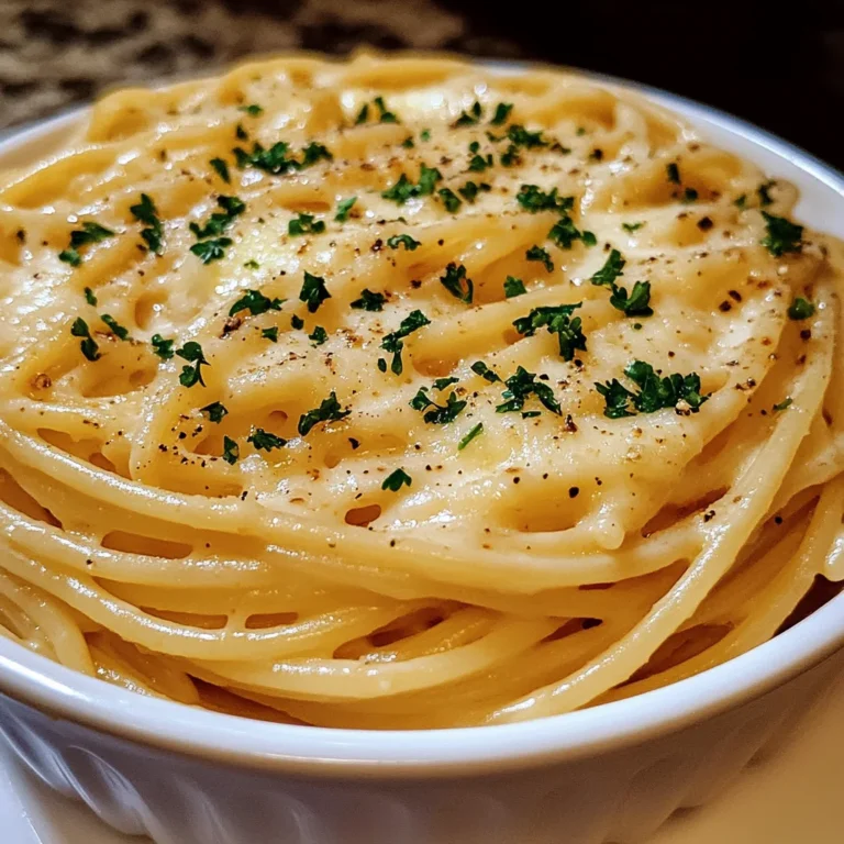 cheesy garlic parmesan spaghetti with cream cheese