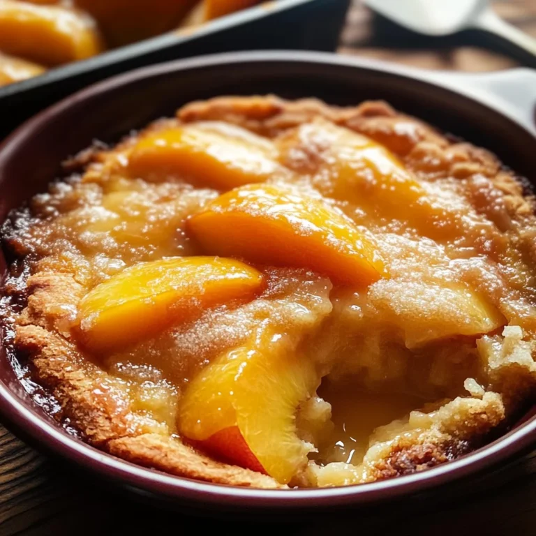 Fresh Peach Cobbler Recipe