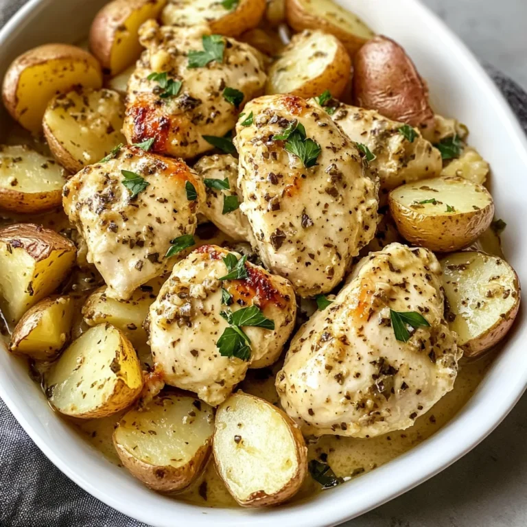 Garlic Parmesan Crockpot Chicken and Potatoes