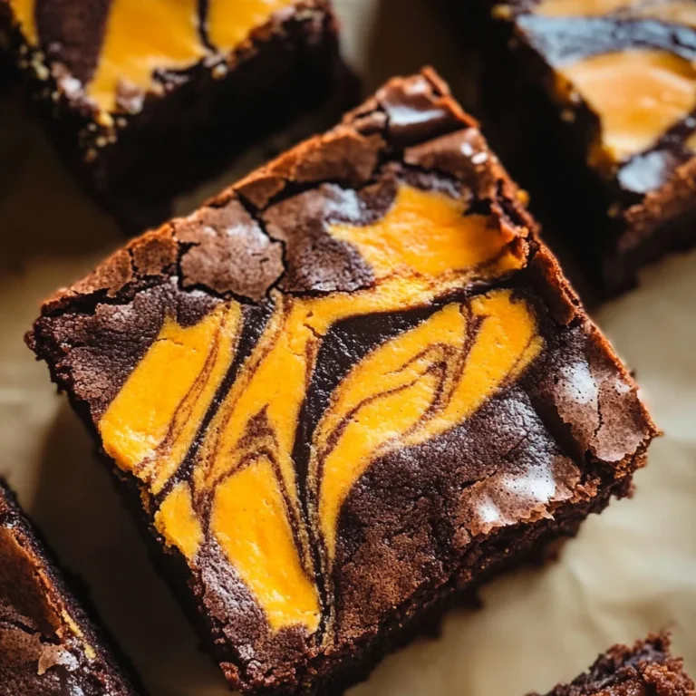 Halloween Cream Cheese Swirl Brownies